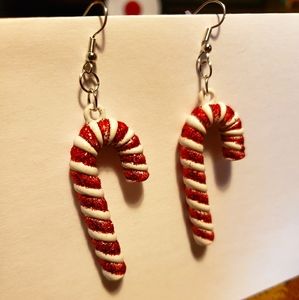 Candy cane earrings!